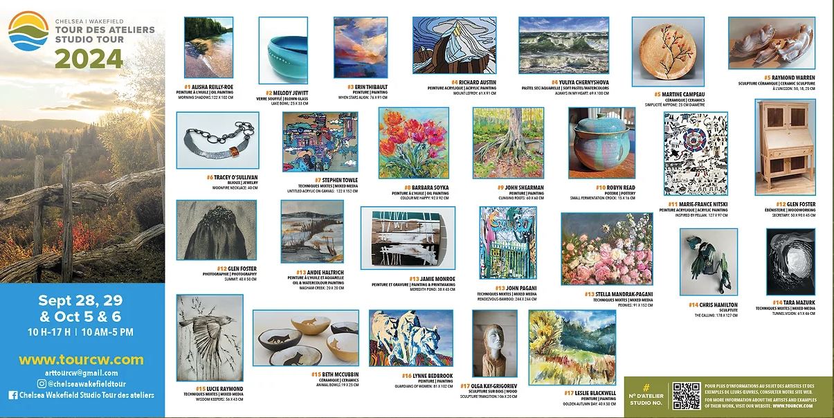 Leslie Blackwell in the ChelseaWakefield Studio Tour Foyer Gallery